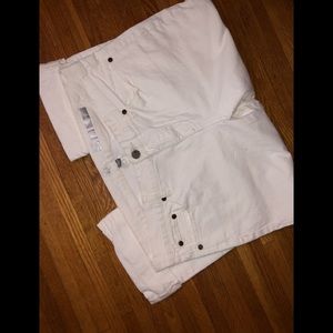 NY and Co Crop White Jeans